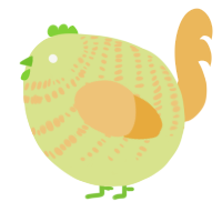 A lemon and honey chicken with a bar pattern