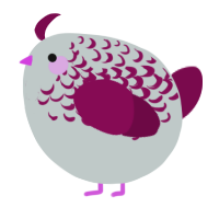 A silver and wine chicken with a half-lace pattern