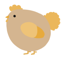 A beige and honey chicken