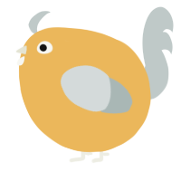 A honey and silver chicken