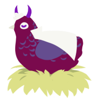 Palindrome, a wine and overcast chicken with a half-lace pattern