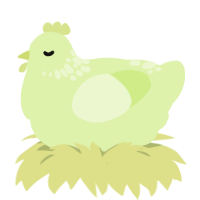 A apple chicken with a neck-speckle pattern
