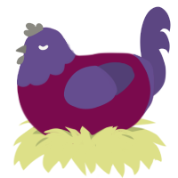 Cobbler, a wine and overcast chicken with a head pattern