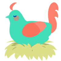 A crimson and sea chicken