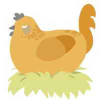 (unnamed), a honey and orange chicken with a neck-speckle pattern