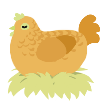 A honey and orange chicken with a half-lace pattern