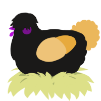 A sable and honey chicken