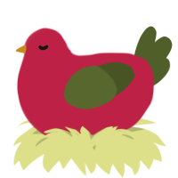 A crimson and olive chicken