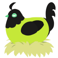 (unnamed), a lime and sable chicken with a head pattern