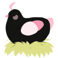 A black and rose chicken