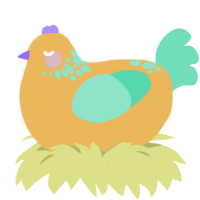 mutated banana, a honey and mint chicken with a neck-speckle pattern