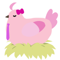 A rose and pink chicken