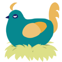 A teal and honey chicken