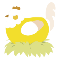 A yellow and cream chicken with a head pattern