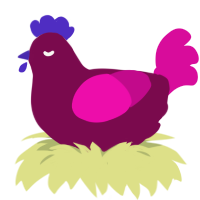 A wine and fuchsia chicken