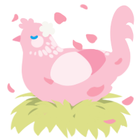 A rose chicken with a neck-speckle pattern