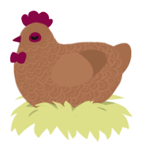 jam cookie, a brown chicken with a double-lace pattern