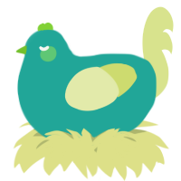 A turquoise and lemon chicken