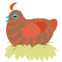 (unnamed), a brown and vermilion chicken with a bar pattern