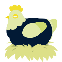 A tumblr and lemon chicken with a head pattern
