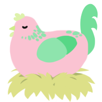 A rose and spring chicken with a neck-speckle pattern