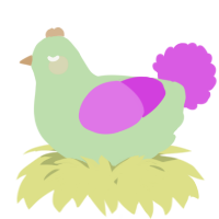 A gluppy and orchid chicken