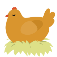 A orange chicken