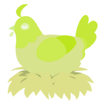 A lemon and lime chicken with a head pattern