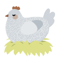 plaster mold, a mist chicken with a double-lace pattern