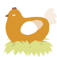 A orange and cream chicken