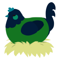 Amazon, a leaf and tumblr chicken with a head pattern