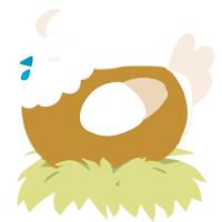 A gold and cream chicken with a head pattern
