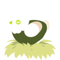 A olive and cream chicken with a head pattern