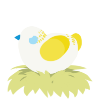 A white and yellow chicken with a neck-band pattern
