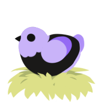 A sable and lilac chicken with a head pattern