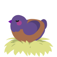 A brown and overcast chicken with a head pattern