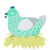GetInto Hypnosis Mic, a mint and mist chicken with a lace pattern