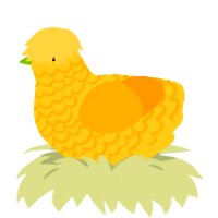 Yellow Zucchini, a honey and orange chicken with a lace pattern