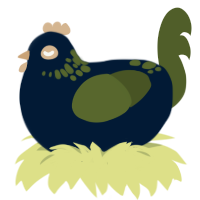 (unnamed), a tumblr and olive chicken with a neck-speckle pattern