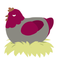 has a shirt, a ash and maroon chicken with a head pattern