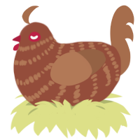 (unnamed), a russet and brown chicken with a bar pattern