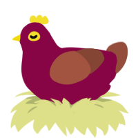 (unnamed), a maroon and russet chicken