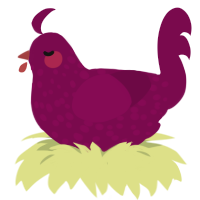 Black Plum, a wine chicken with a speckle pattern