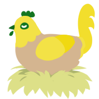 (unnamed), a beige and yellow chicken with a head pattern