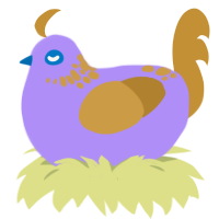 (unnamed), a lilac and gold chicken with a neck-speckle pattern