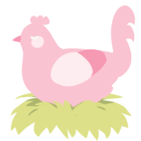 Rosey, a rose chicken