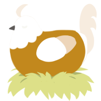 Breeding subject 1, a ochre and cream chicken with a head pattern