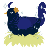 Syachicken, a tumblr and navy chicken with a half-lace pattern