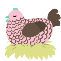 ArizonaGreenTea, a rose and bark chicken with a lace pattern