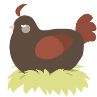 A bark and russet chicken